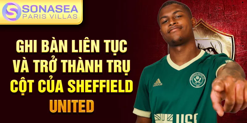 Ghi bàn liên tục và trở thành trụ cột của Sheffield United